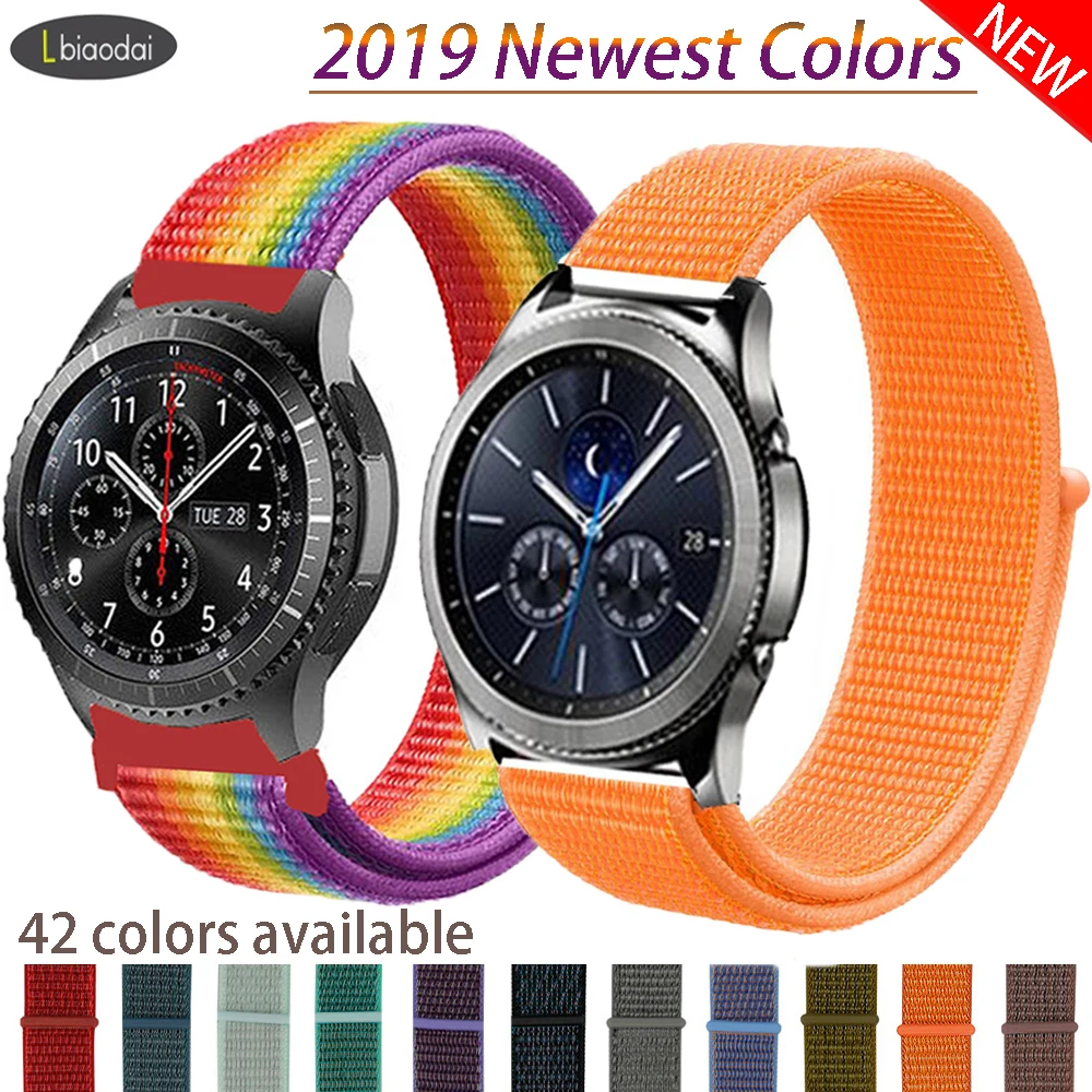 Ремешок 20 мм/22 мм для gear s3 Frontier samsung Galaxy watch Active2 ремешок для huawei Watch GT 2 46 мм 42 мм аксессуары для браслетов correa