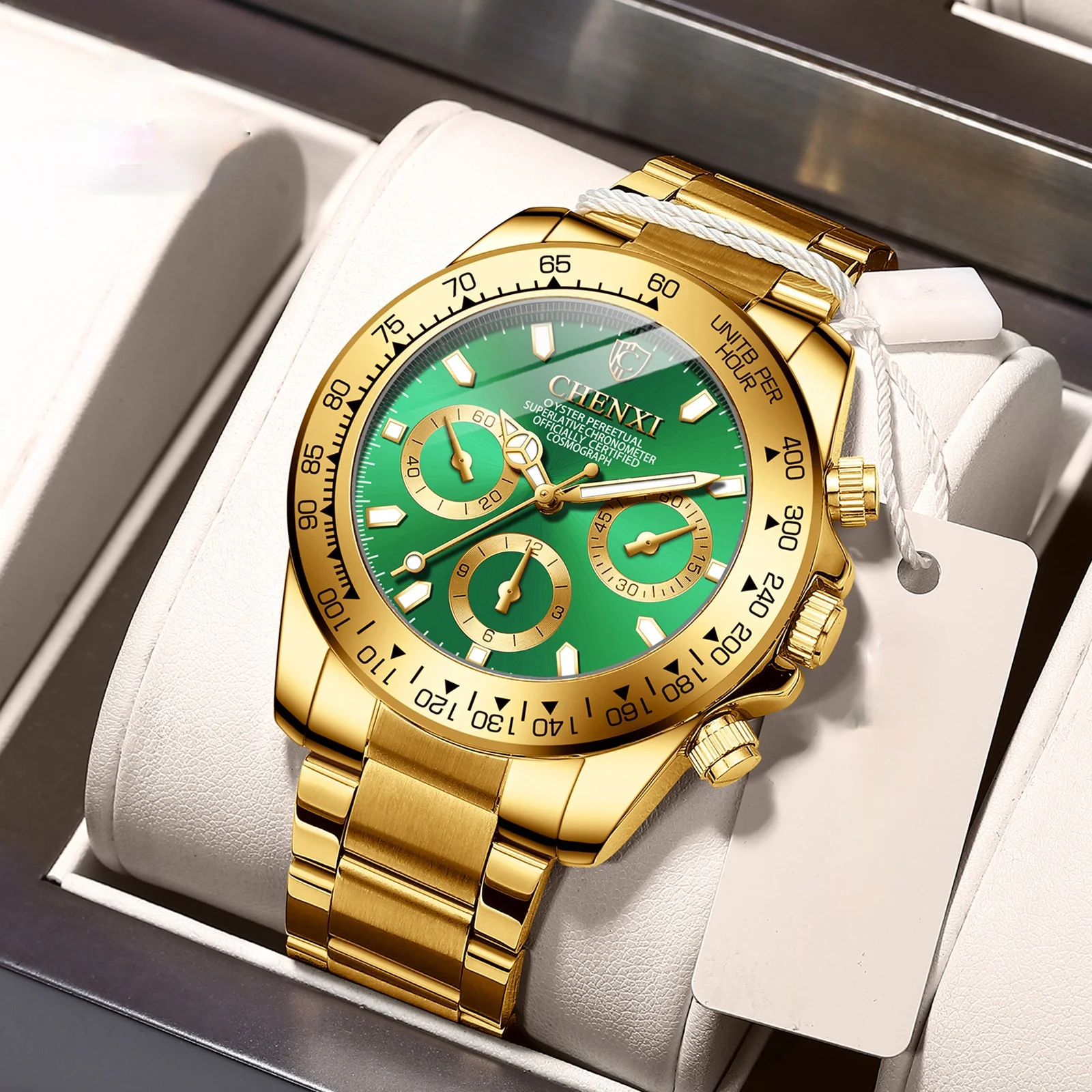 The watch men take watch men business watch luminous waterproof quartz watch men