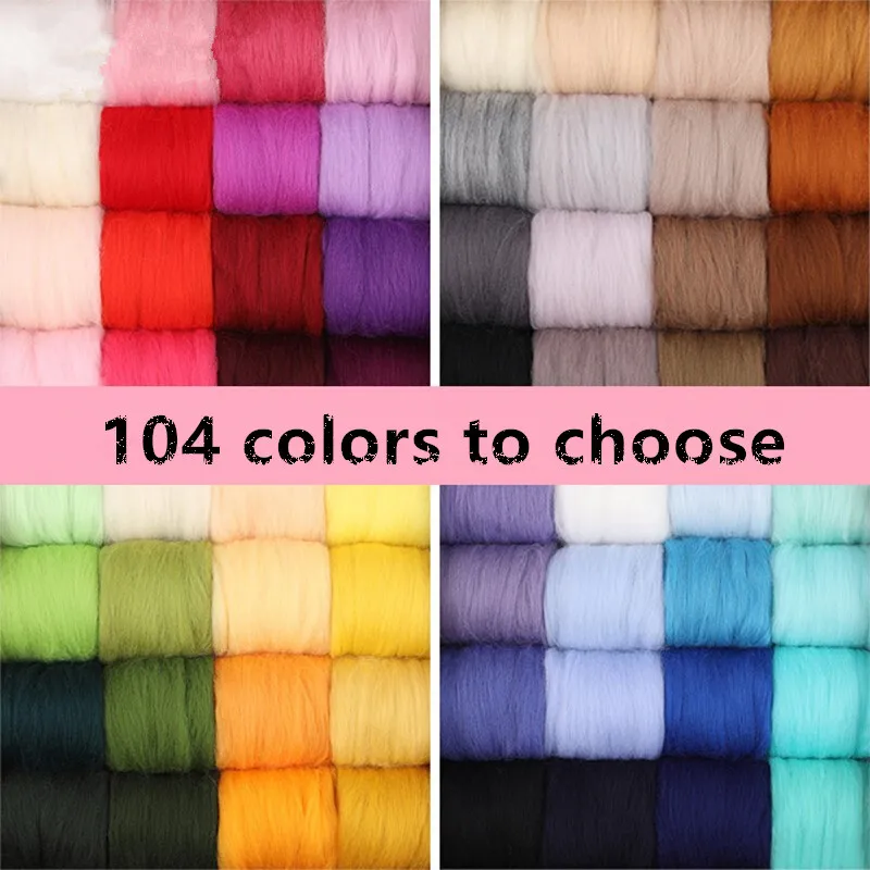 Шерстяное волокно для вязания мягкая игла игл игрушки и мокрого валния рукоделие