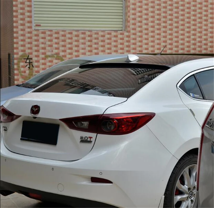 Спойлер на крышу для Mazda 3 Автомобильный задний спойлер из АБС-материала праймер