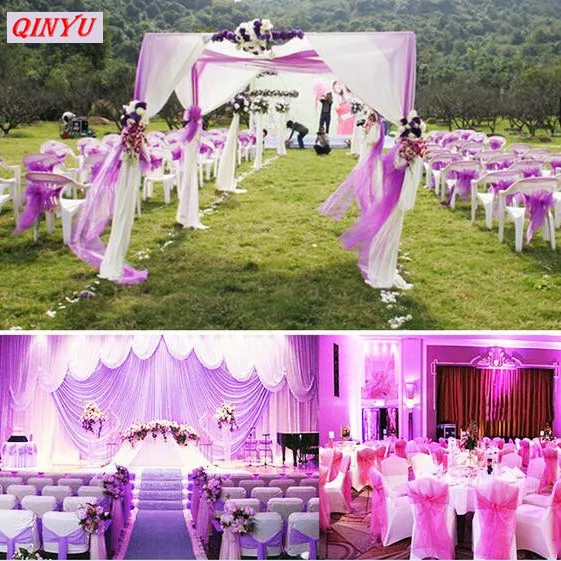 5/10 м тюль рулон пряжа Кристалл органзы отвесный марлевые элемент ребенка день