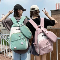 2020 womens backpack 2 sets school nylon waterproof backpack travel backpack for teenager schoolbag for bags back to school