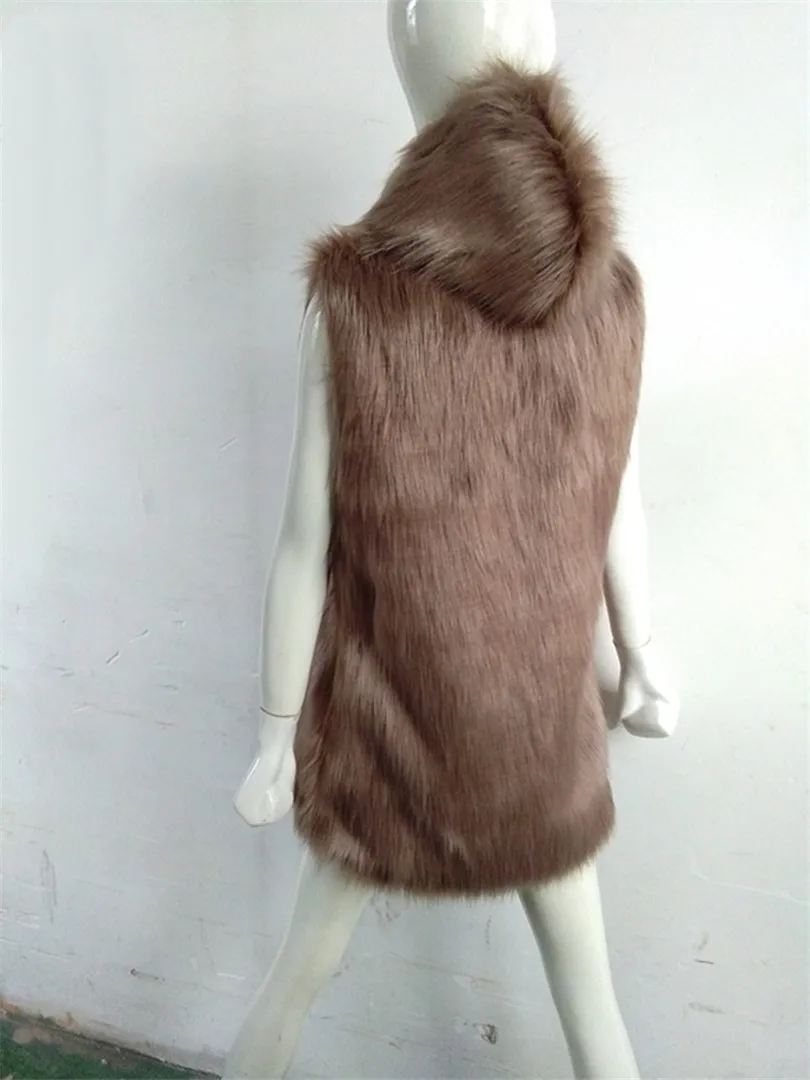 Осенне-зимнее женское пальто из искусственного меха 2019 Повседневная Толстовка