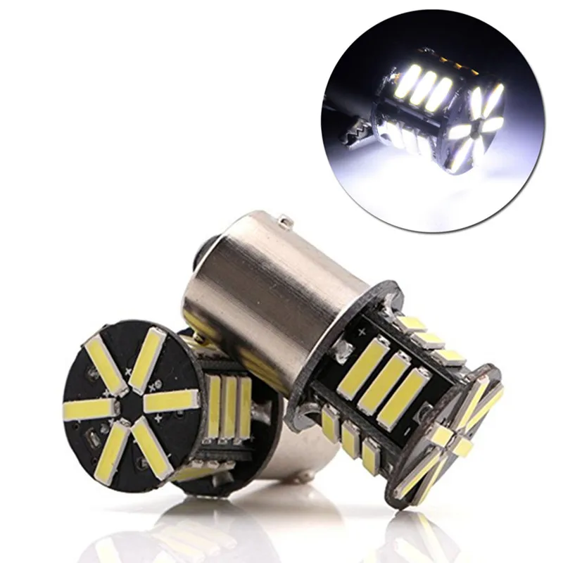 10 шт. 1156 BA15S P21W S25 1459 21 светодиод 7020 SMD Canbus автомобильный Стайлинг передний
