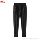 Брюки мужские в стиле оверсайз тонкие, повседневные быстросохнущие штаны из вискозы, для бега, летние спортивные штаны, большие размеры 6XL 7XL 8XL 9XL