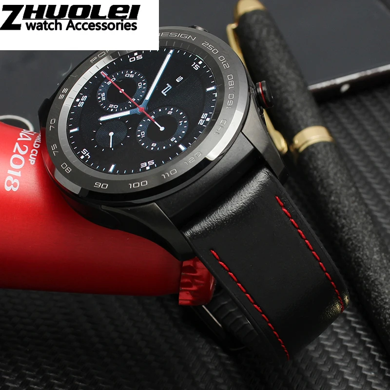 Кожаный браслет для Huawei Watch GT magic watch 2pro сменный кожаный силиконовый ремешок в