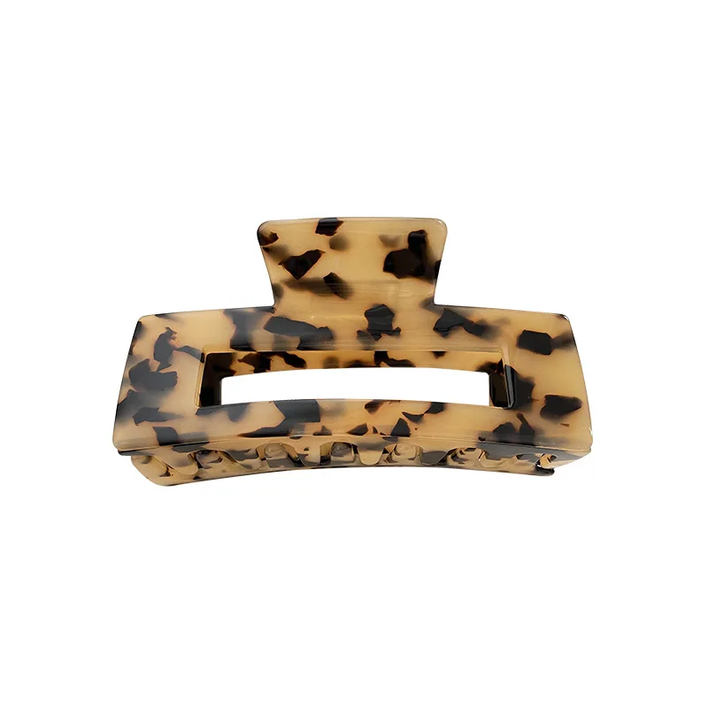 

Geometric Acrylic Hair Claws Big Size Square Hair Clip Leopard Hair Clamps For Women Fashion Hair Accessories