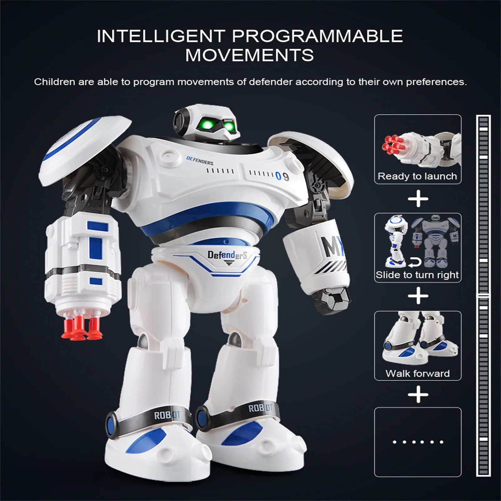1PC Hydro-Electric Smart Robot Toy Voice Conversation Gesture Sensing Intelligent RC Toys for Kids робот игркшки для детей |