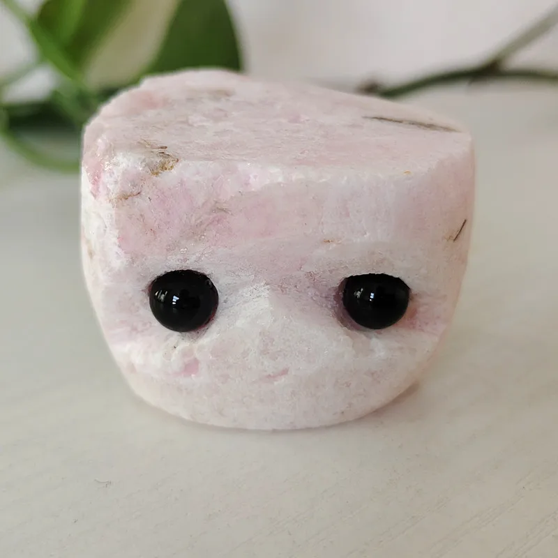 

Natura pinkl opal carve stones hedgehog stone Mineral specimen handwork creative DIY Gem gift