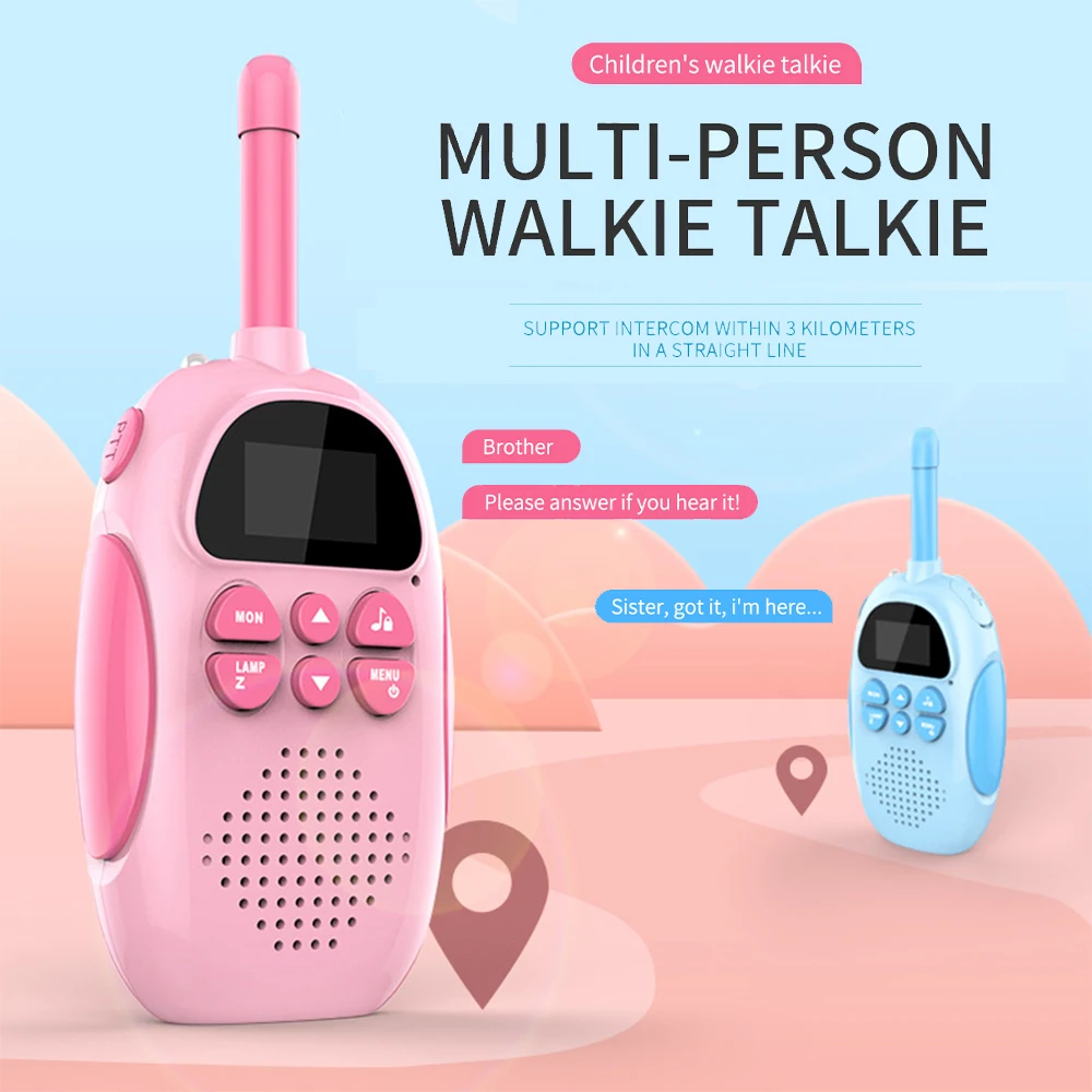 

Children's Walkie-Talkie Portable Outdoor Wireless Handheld Cute Call Walkie-Talkie Parent-Child Birthday Christmas Gift