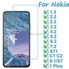 Защитная пленка для экрана для Nokia 1 Plus 1,3 2,2 2,3 3,2 4,2 5,3 6,2 7,2 8,1 X71 C1 C2 взрывозащищенное Закаленное стекло