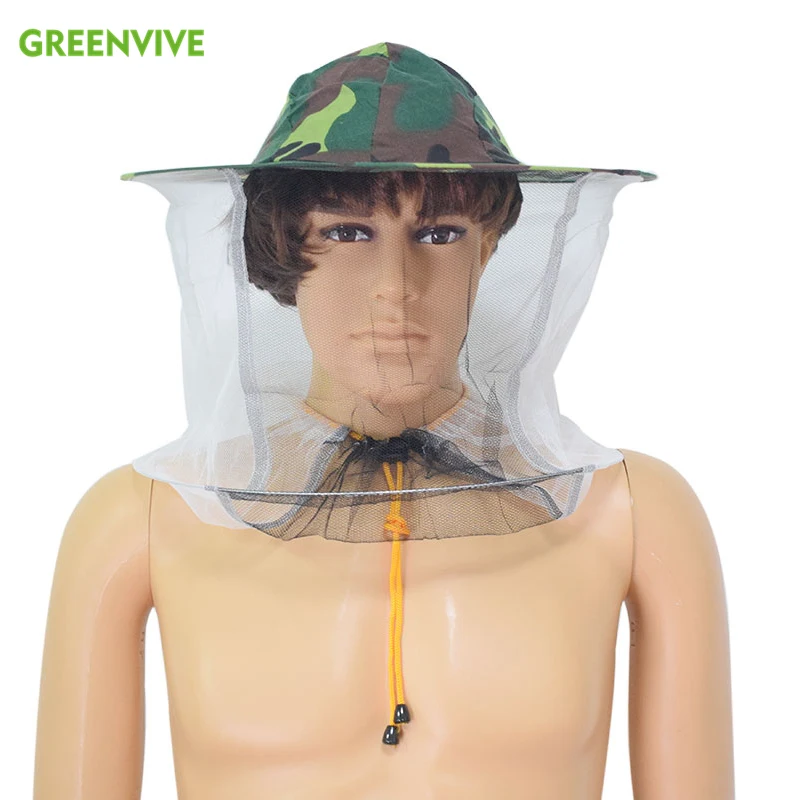 

Beekeeping Camouflage Head Net Outdoor Accessories Tools Protect Net Hat Beekeeping Anti-mosquito Bee Bug Insect Fly Mask Cap