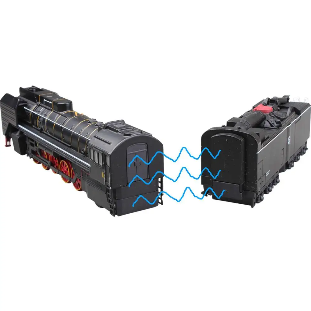 Изысканная модель из сплава парового поезда 1: 87 магнитные звуковые и легкие