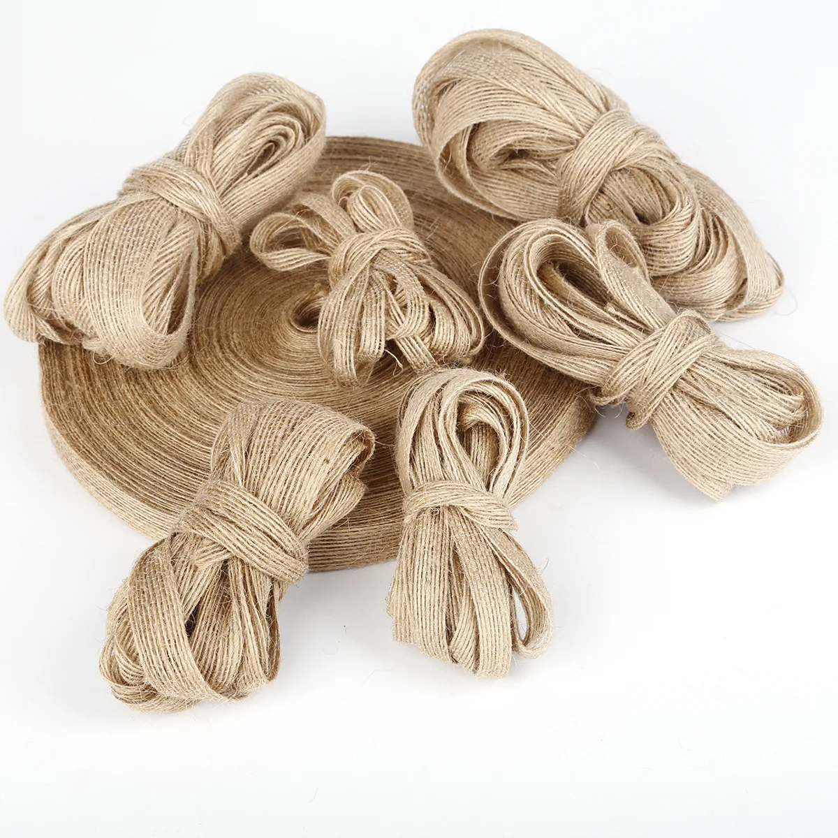 

Linen Ribbon DIY Jewelry Make hair Band Bow Ribbon For Decor Party Christmas Tree Gift Wrapping Floral Bouquet Party accessories