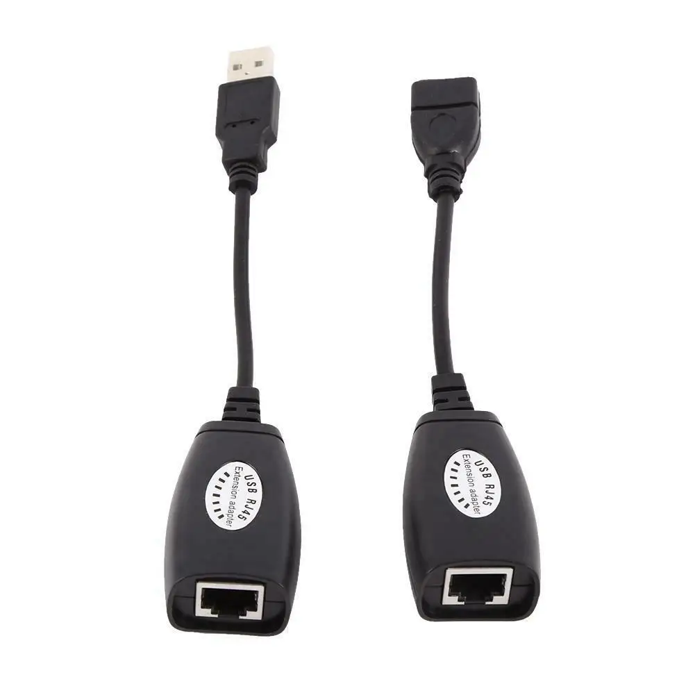 Удлинительный Кабель USB 2 0 для Cat5/RJ45/Cat6 Ethernet Удлинитель сетевой адаптер кабель |