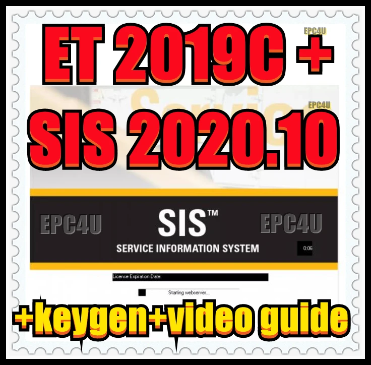 Новая версия кошка sis 2020 10 + ET 2019C диагностическая программа KEYGEN для собаки кошки