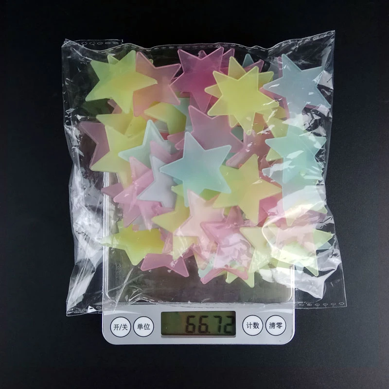 Светящиеся Настенные стикеры 100 шт./лот декоративные Стикеры для детской спальни