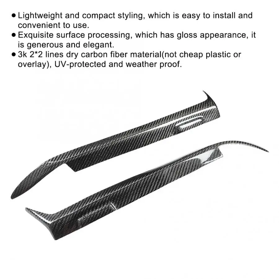 Пара накладок на передние фары из углеродного волокна для BMW E36 1992