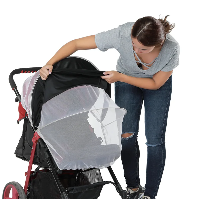 

New Safe Children Crib Mosquito Net Baby Pushchair Anti-bug Netting Infant Protection Mesh Stroller Accessories 99% Safety Seats