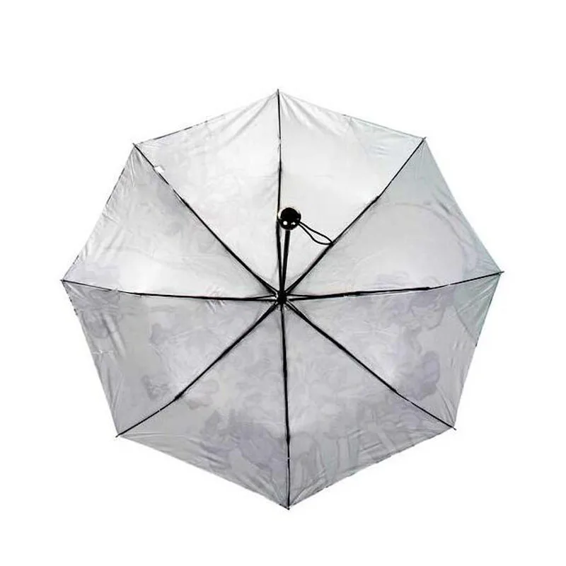 

Umbrella Rain Women Prince Three Folding Umbrella Wind Resistant Frame for Women Mini Pocket Umbrella 50Ry065