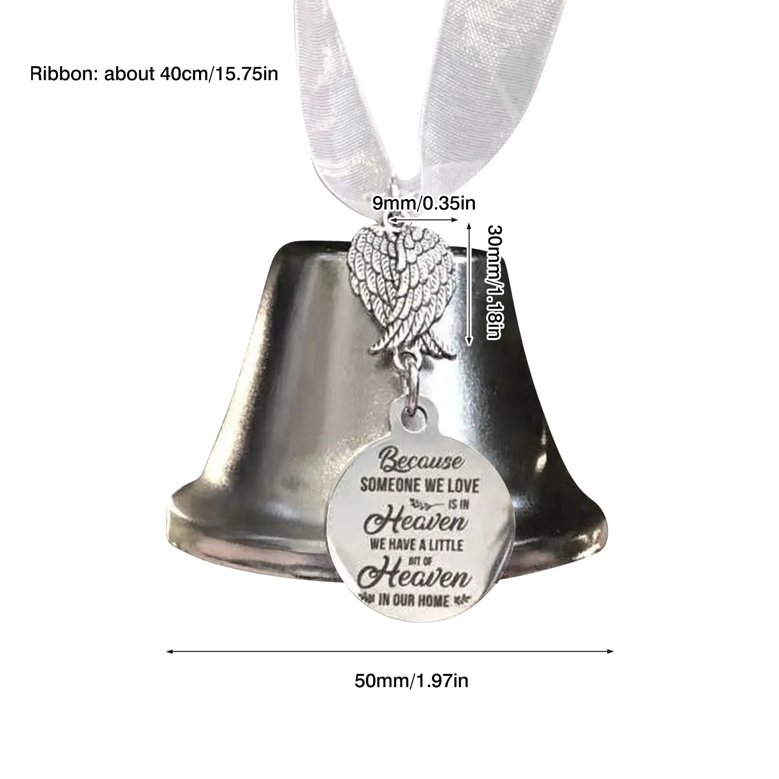 

Christmas Bell, Jingle Bells For Christmas Tree, With Ribbon Merry Christmas Tree Hanging Pendant,Home Exquisite Chimes Ornament