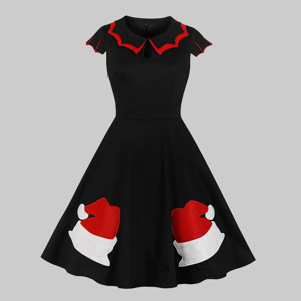 Женское рождественское платье в стиле конфетного тростника подарочной коробке с