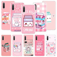 kawaii japanese strawberry milk box phone case for xiaomi redmi note 10 9 8 11 pro 11t 11s 10s 9s 9a 9c 9t 8t 8a 7 7a 5 art