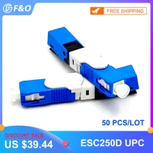 UNIKIT FTTH ESC250D Single-Mode SC UPC Optical Fiber quick connector SC PC Embedded type ESC250D SC Connector