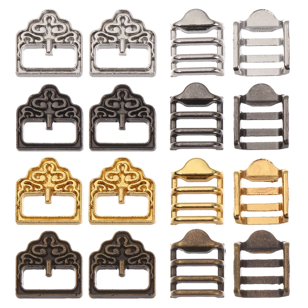 

20 штук новые 5,5/6,5 мм Tri-скользящая пряжка с узором, пуговицами и поясом для маленьких Diy куклы пряжки мини ультра-маленьким девочкам игрушки к...