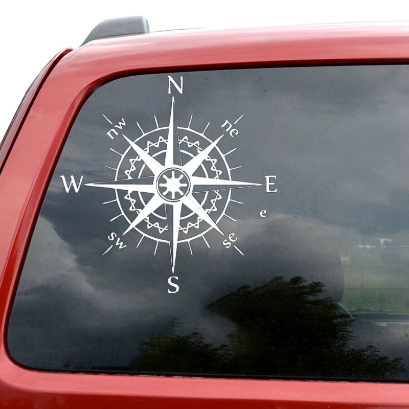 

30211# наклейки на авто Север-Юг Направленный компас водонепроницаемые наклейки на машину наклейка для авто автонаклейка стикер этикеты вини...