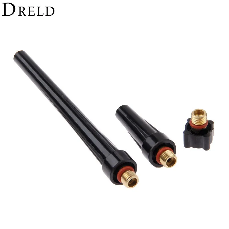 DRELD 3 шт. TIG сварки длинный/средний/короткие сзади Кепки 41V24 41V35 41V33 фонарь для TIG сварочный фонарь WP-9 WP-20 WP-25