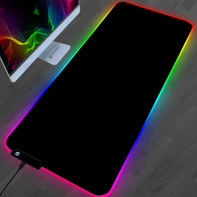 

Коврик для мыши, с RGB-подсветкой, черный, белый цвет