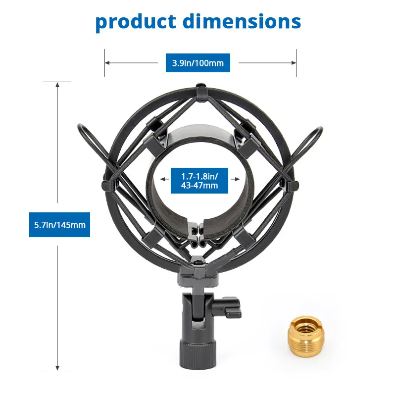 Универсальный Металлический USB-микрофон для записи амортизационное крепление BM