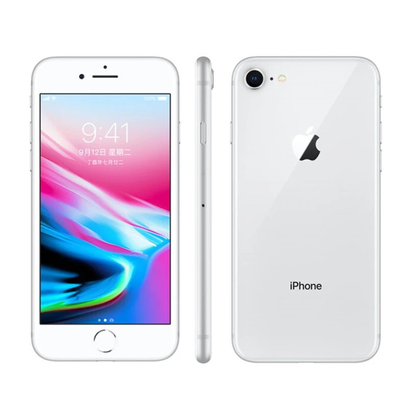 2GB 64GB Silver Мобильный телефон Apple iPhone 8 LTE с глобальной версией, 2 Гб ОЗУ, 64 ГБ/256 Гб ПЗУ, Apple A11 Bionic Hexa Core, 4,7 дюйма, 12 МП, NFC, 1821 мАч, iOS Телефон - Цвет: 2GB 64GB Silver