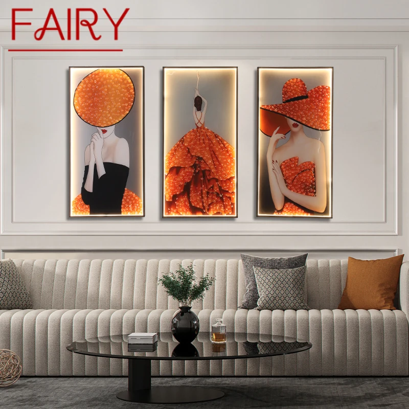 

FAIRY Wall Lamps Modern Fashion Three Pieces Suit Sconces Lighting LED Creative For Home