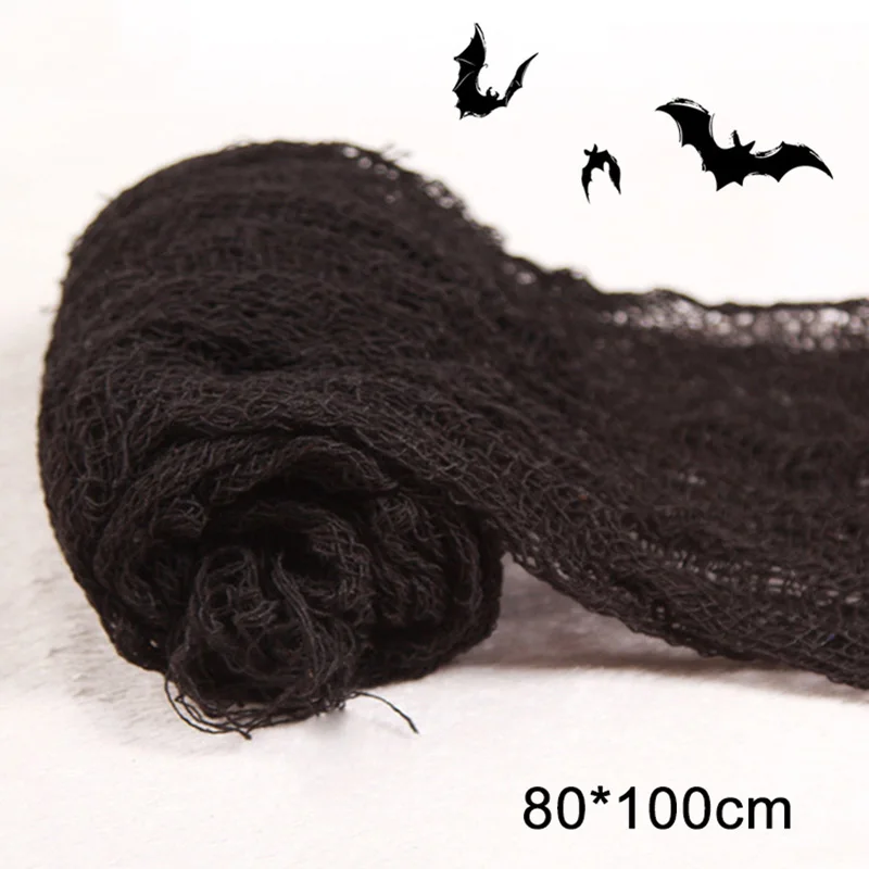gauze-1m Halloween Candy Pumpkin Head Theme Creative Party Package Decoration Party Supplies Party Disposable Tableware Cup Plate - Цвет: gauze-1m