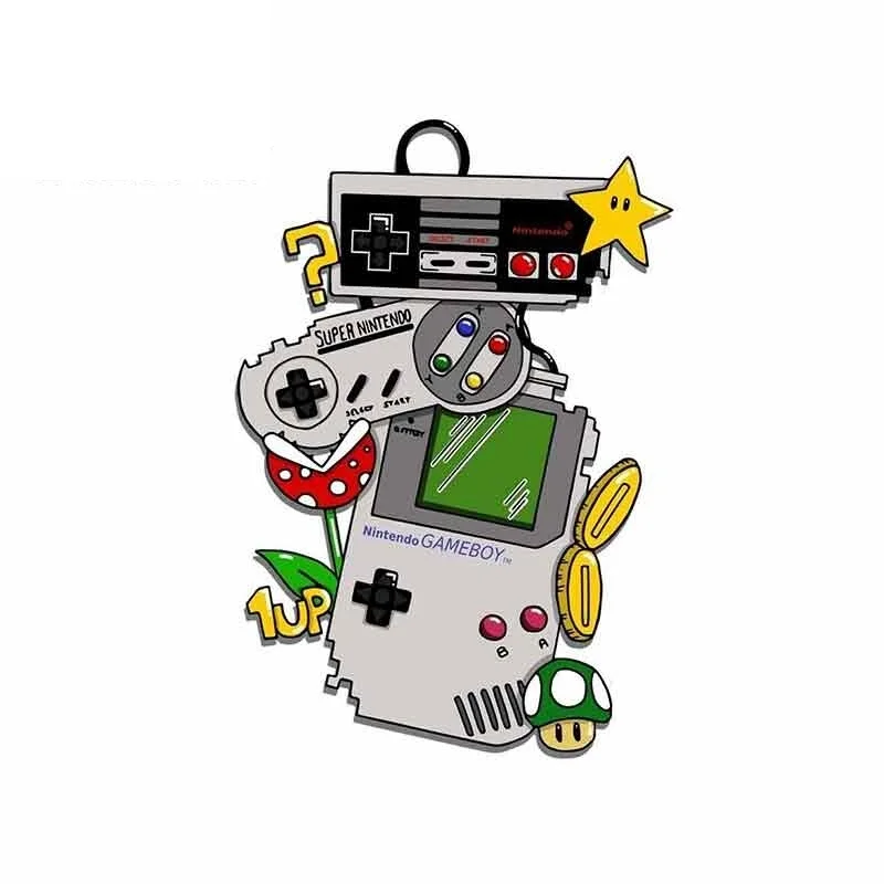

13*9cm Old-fashioned video games Car Sticker Motorcycle Bumper Trunk Laptop Window Decals Vinyl Car Styling Decoration