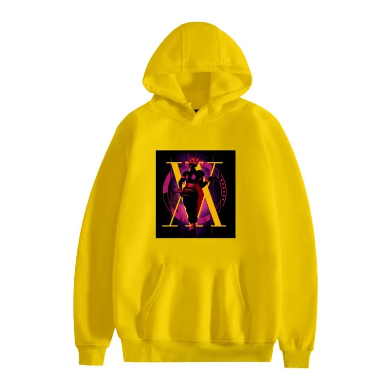 

Anime Hunter X Hunter hoodie for Men women long Sleeve Anime Manga Kurapika HxH Devil Eye hoodie pullover Tops Gift men hoodie