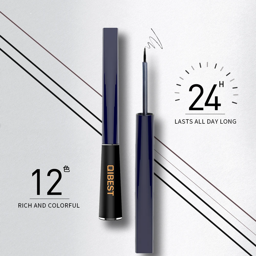 12 цветов Матовая жидкая подводка для глаз водостойкая стойкая легкая в нанесении