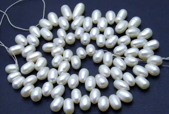 Свободные жемчужные шарики Qingmos из натурального белого жемчуга для