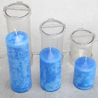 handmade candle mold making slightly raised diy cylindrical candle moulds moule bougie manual candle form for home dec lz44