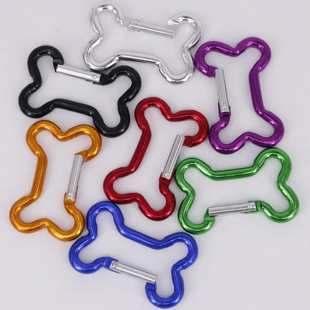 

Hot Sales!!!5Pcs Lightweight Multifunctional Bone Type Buckle Aluminum Alloy Carabiner for Water Bottles