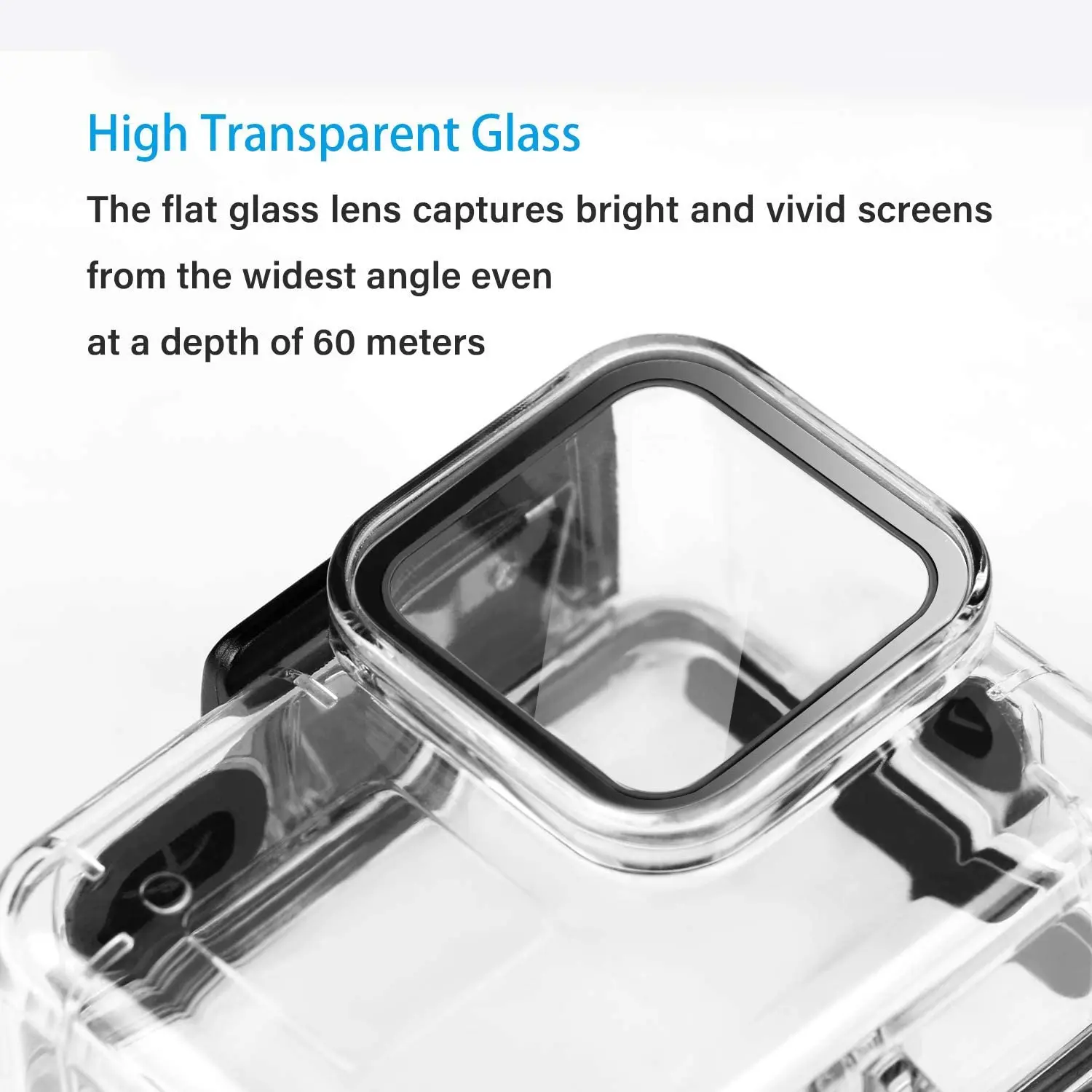 60M Waterproof Housing Case for GoPro Hero 8 Black Diving Protective Shell Rubber Material Botton case | Электроника