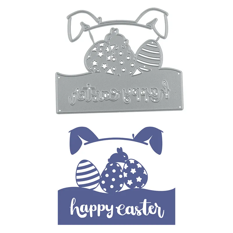 DiyArts Happy Easter Dies металлические Вырубные штампы для яиц новинка 2019 изготовления