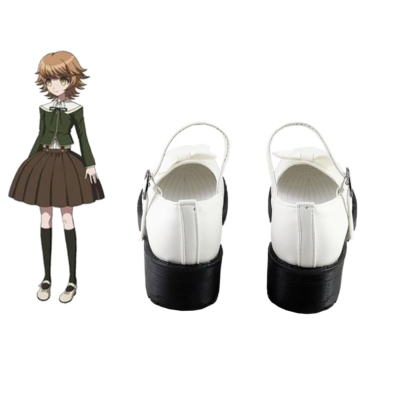 Женские туфли для косплея Danganronpa 2 Chihiro Fujisaki с круглым носком девочек |