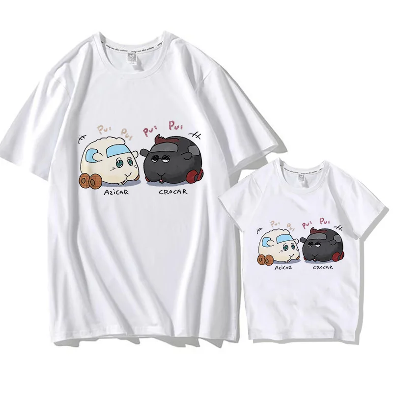 

Funny Baby Mommy 2021 Family Matching Clothing Pui Pui Molcar Cute Stylish Print Family Look T Shirt Baby Mom Matching Clothes