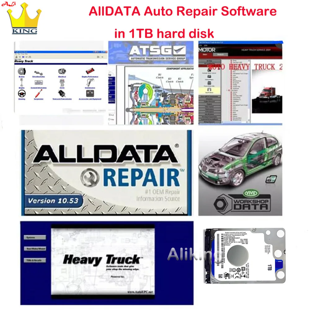 Горячая Распродажа программное обеспечение для ремонта автомобилей Alldata V10.53