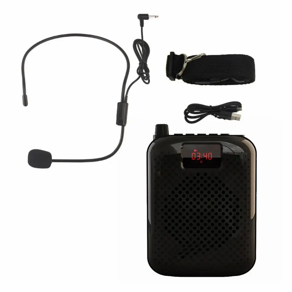 K500 Microphone Bluetooth-Loudspeaker Portable Auto Pairing USB Charging Voice Amplifier Megaphone Speaker For Teaching