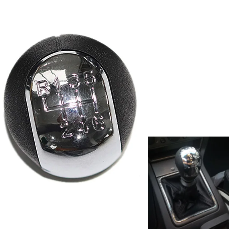 5/6 Скорость хром рукоятка для рычага переключения передач Ручка Гетры Загрузки