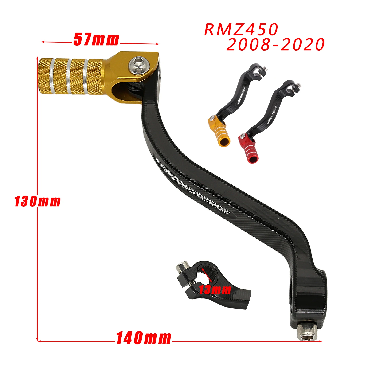 

Motorcycle CNC Aluminum Gear Shift Shifter Lever Pedal For SUZUKI RMZ450 RMZ 450 2008-2020 RMX450Z 2010 2011 2017 2018 2019